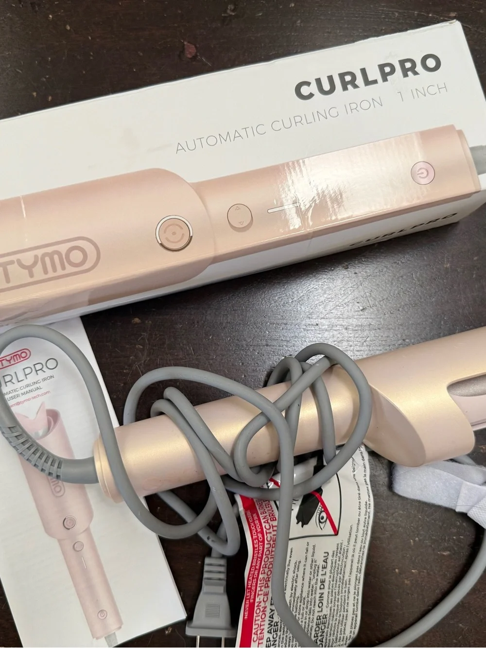 Tymo CurlPro Automatic Hair Curler in Rose Gold - Easy Salon Curls